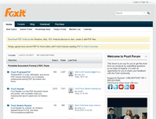Tablet Screenshot of forums.foxitsoftware.com